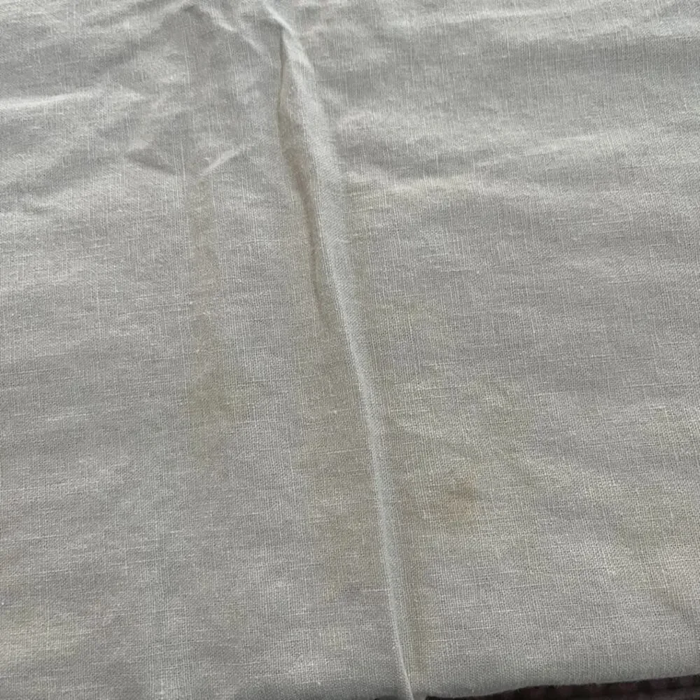 Tan Linen Cotton Blend Tablecloth 47